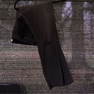 Madewell Curvy High Rise Skinny Jean Black Distressed Size 36 24 24W Plus Size